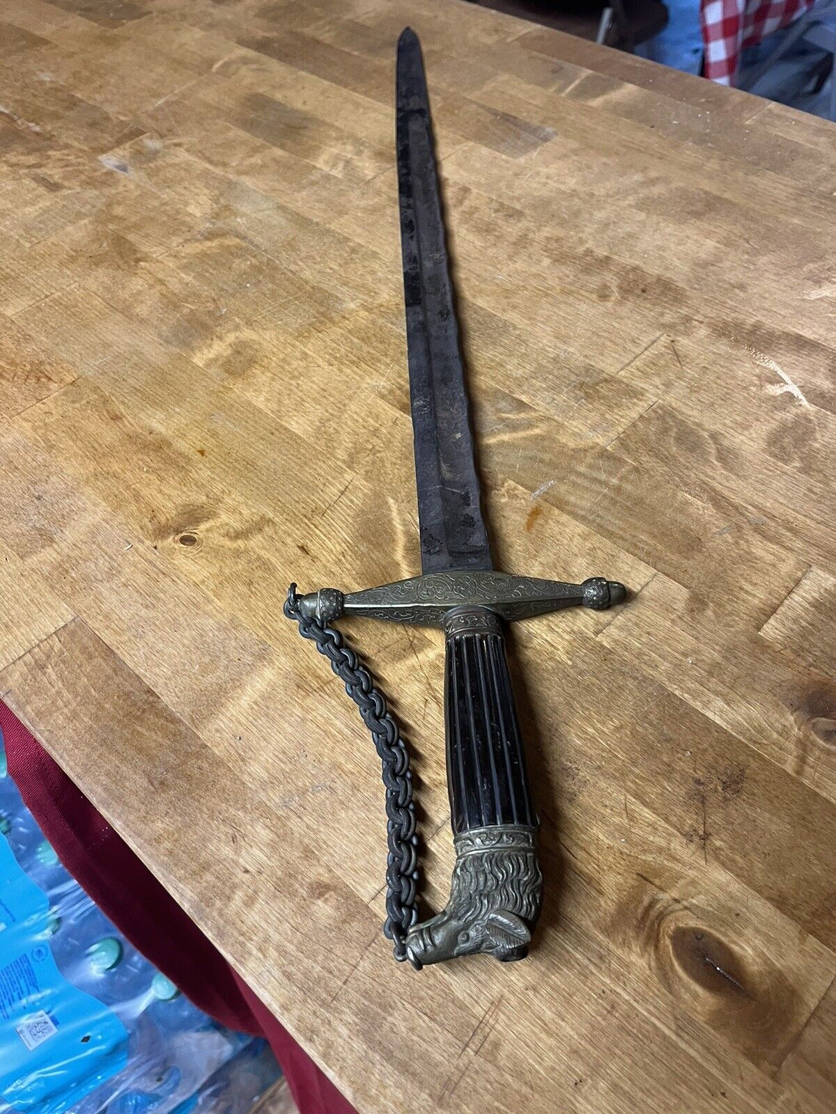 Late 18th Century Hunting Sword With Hog Head Pommel