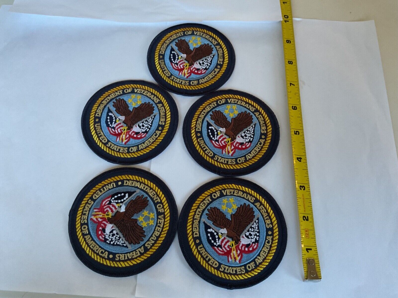 Department Of Veterans Affairs Hat,vest,jacket size collectible patch 5 pieces