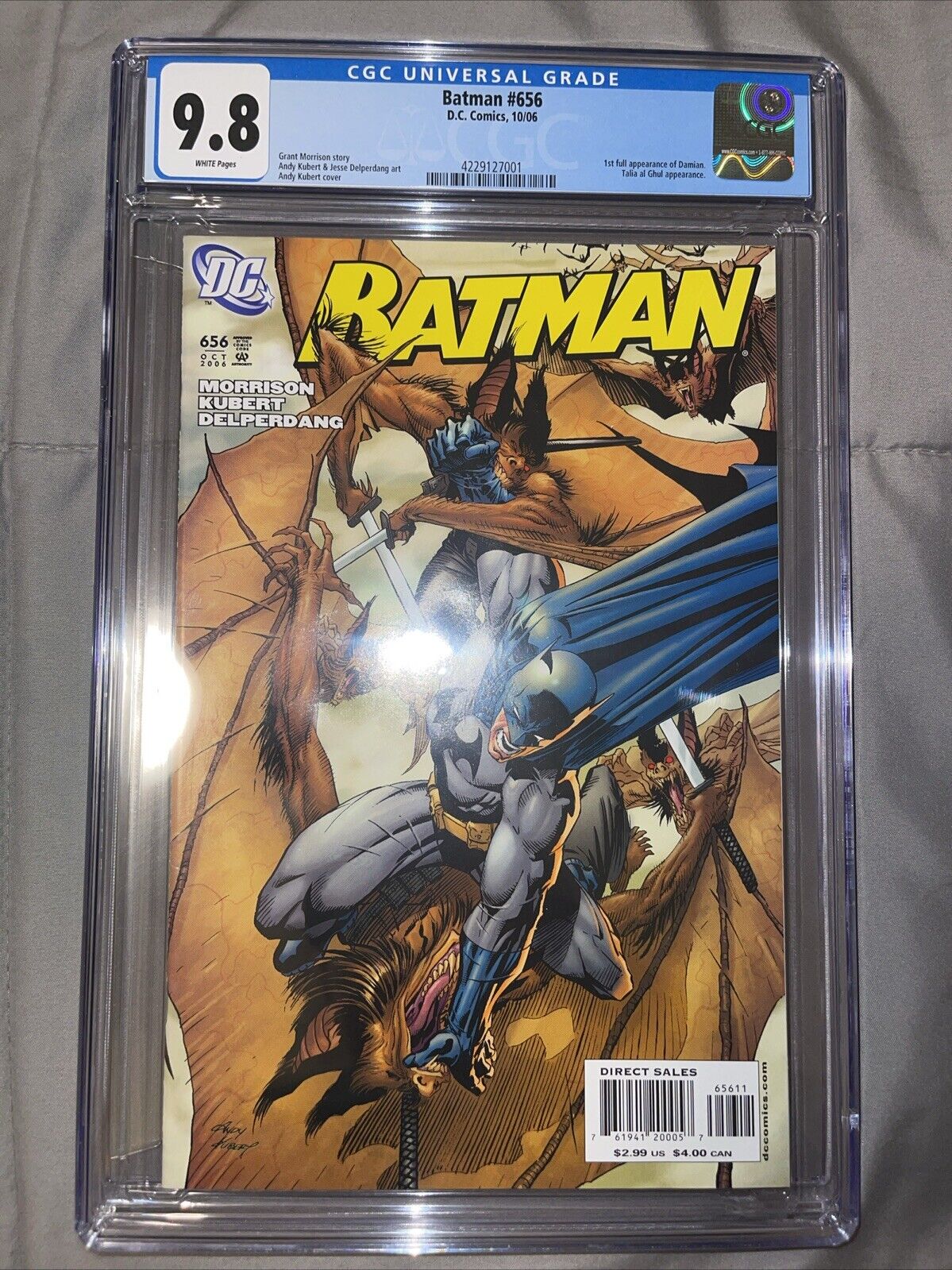 Batman #656 CGC 9.8 DC 2006 1st full Damian Wayne