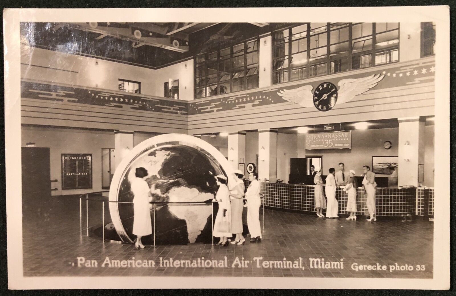 Miami Florida~Pan American International Air RPPC, Posted 1939