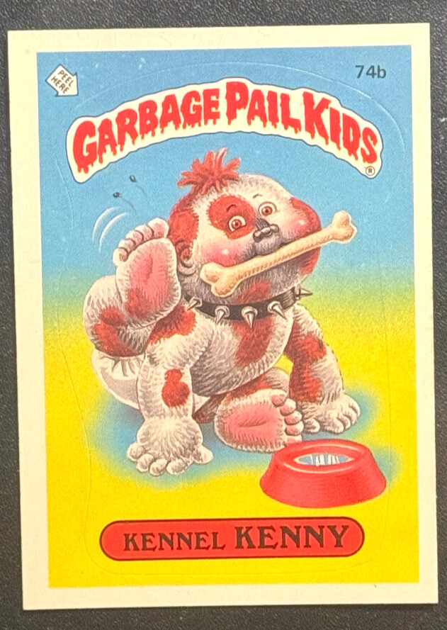 1985 Topps Garbage Pail Kids OS2 – KENNEL KENNY 74b MINT (Glossy) Series 2