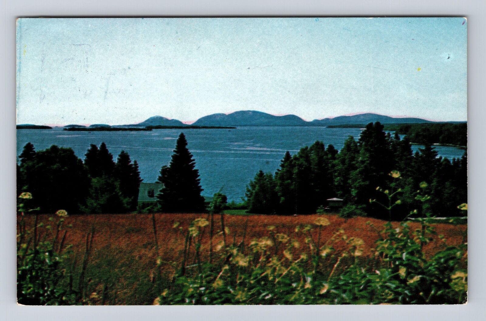 Sullivan ME- Maine, Landscape, Antique, Vintage c1971 Souvenir Postcard