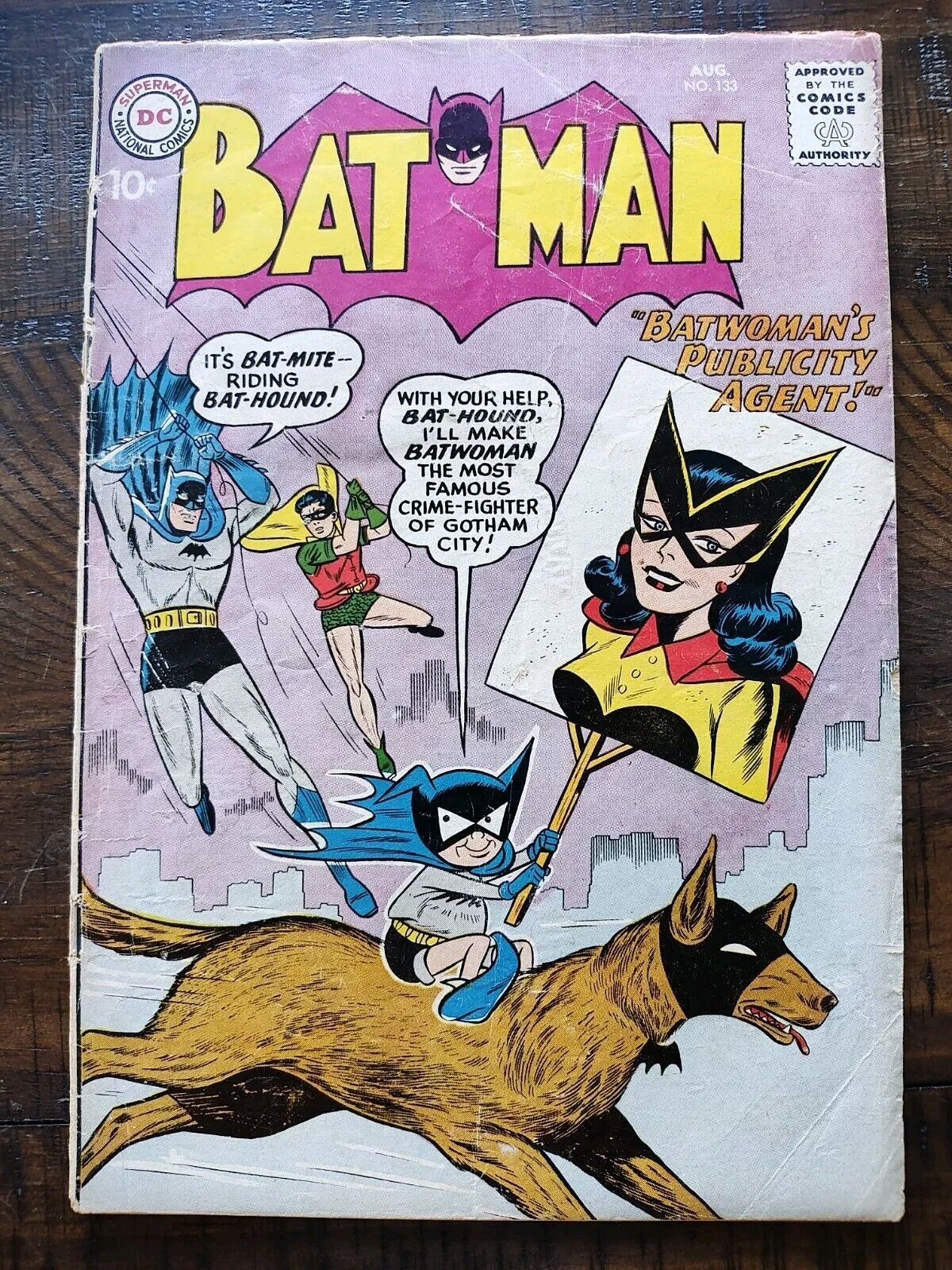 BATMAN #133 1960 DC Key 1st app. BAT-MITE in Title, 1st Kite-Man Hell Yeah