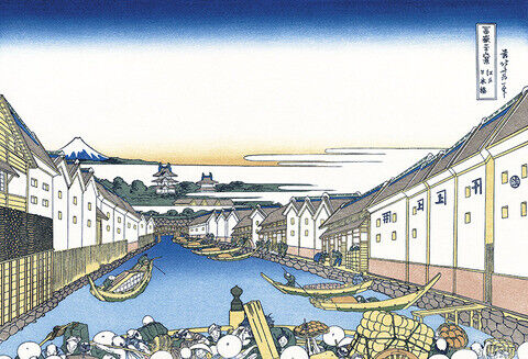 Ukiyo-e Katsushika Hokusai Thirty-six Views of Mt.Fuji  Nihon (reproduction) 