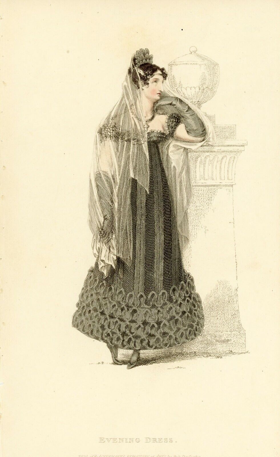 1817 Original Antique Ackermann Repository Of Arts - Fashion Print (48)
