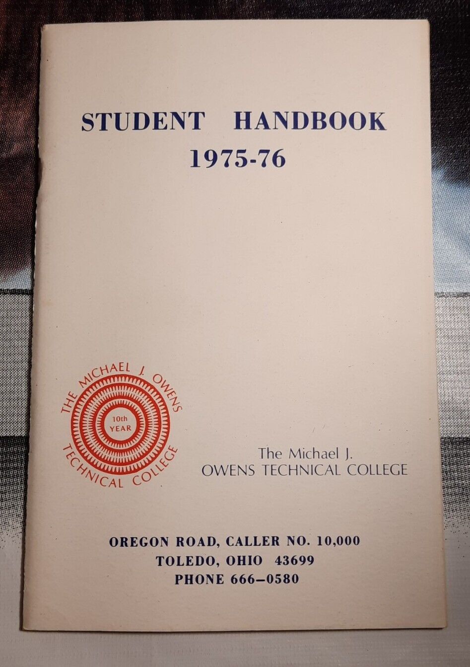 1975-76 Student Handbook Owen\'s Technical College Booklet Toledo, Ohio 