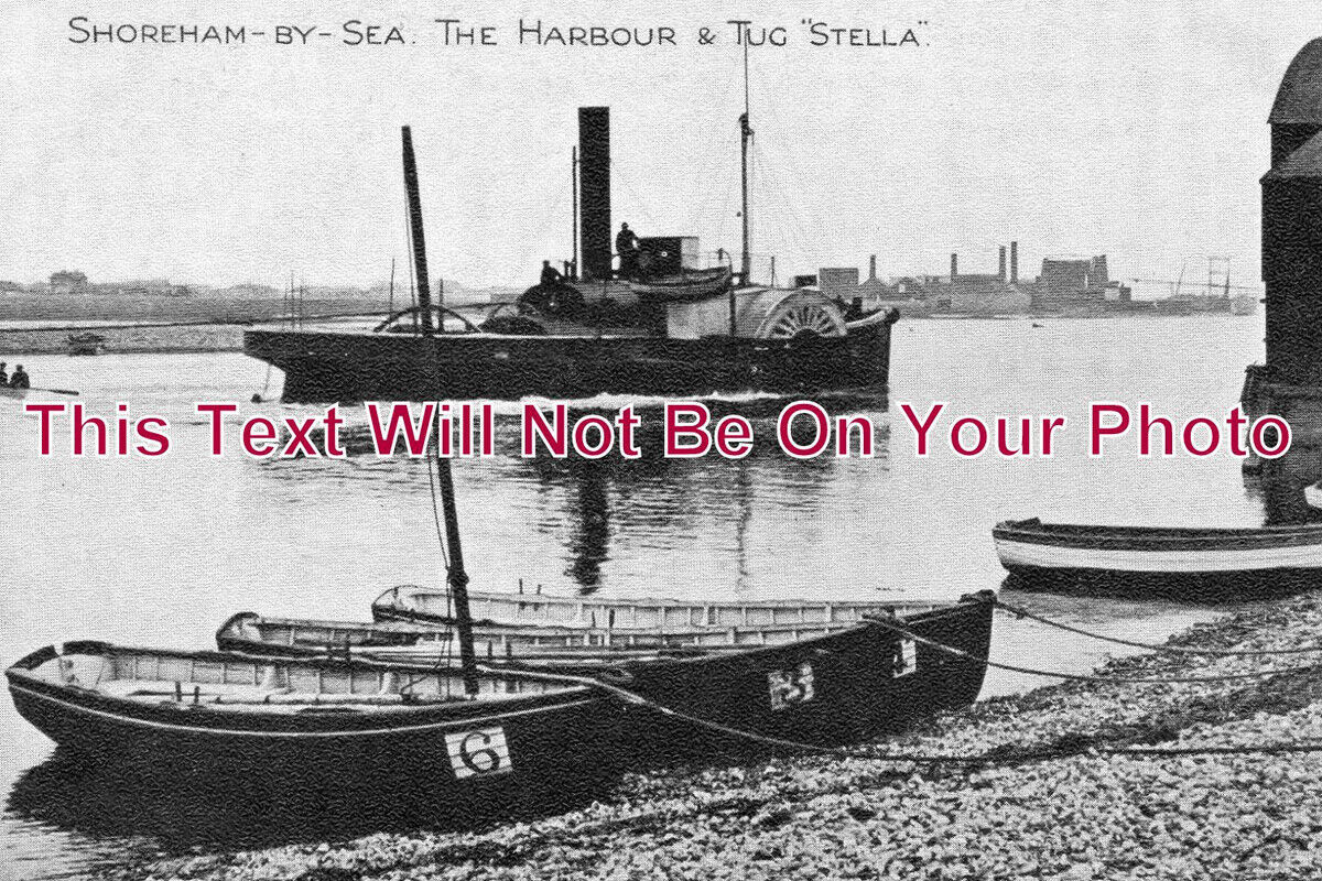 SX 593 - Harbour Steam Paddle Tug 'Stella' Shoreham By Sea, Sussex