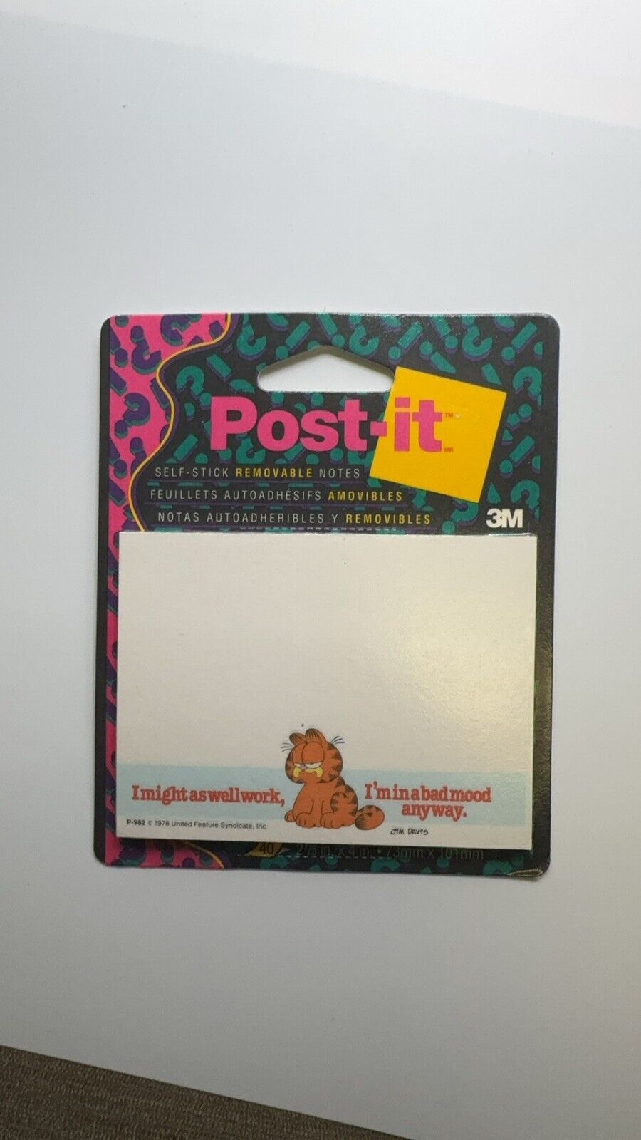 Garfield Post It Notes