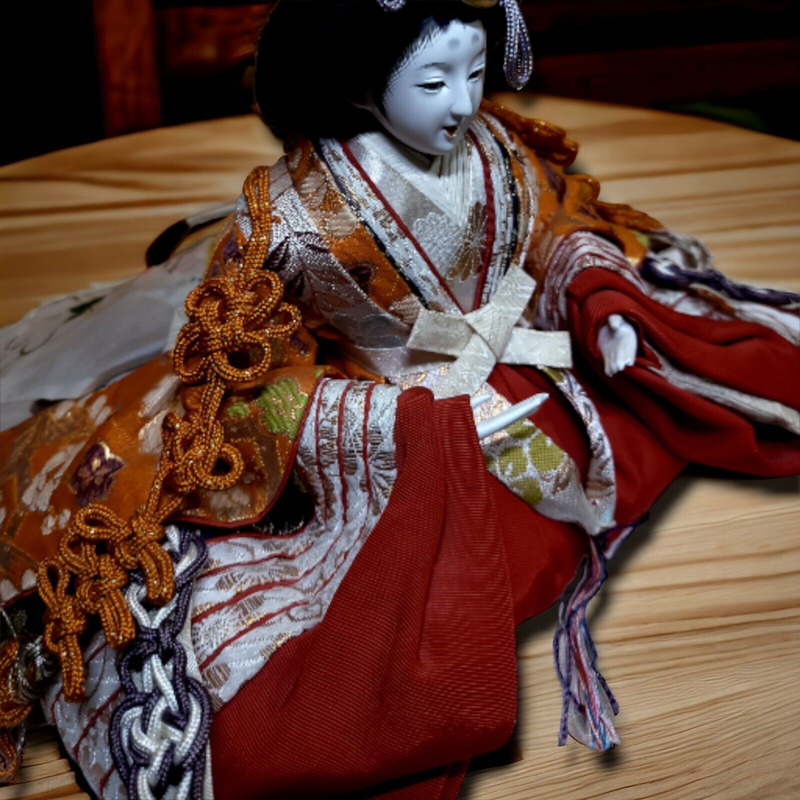 Vintage Japanese Doll Empress Figure Traditional Handicraft