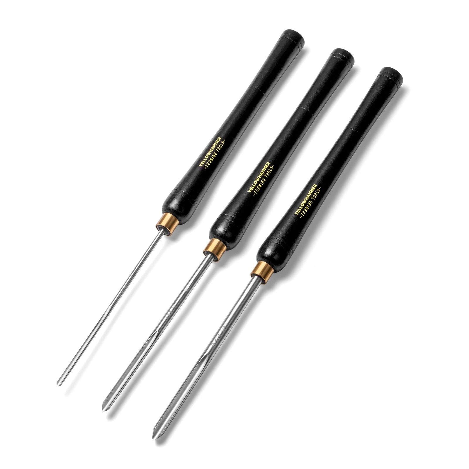 Yellowhammer Turning Tools Essentials 3 Piece Bowl Gouge Set