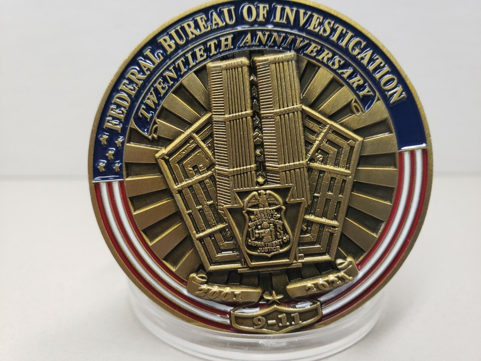 FBI 9/11 - 20th Year Anniversary Challenge Coin