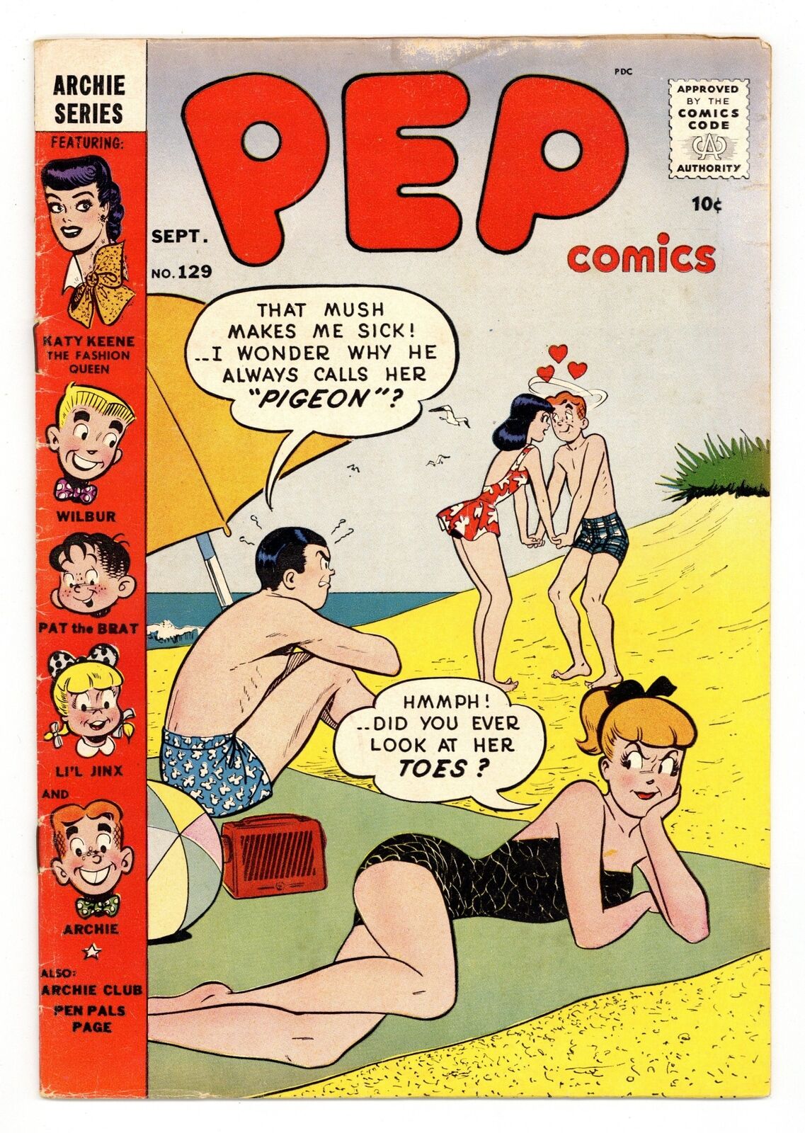 Pep Comics #129 GD 2.0 1958