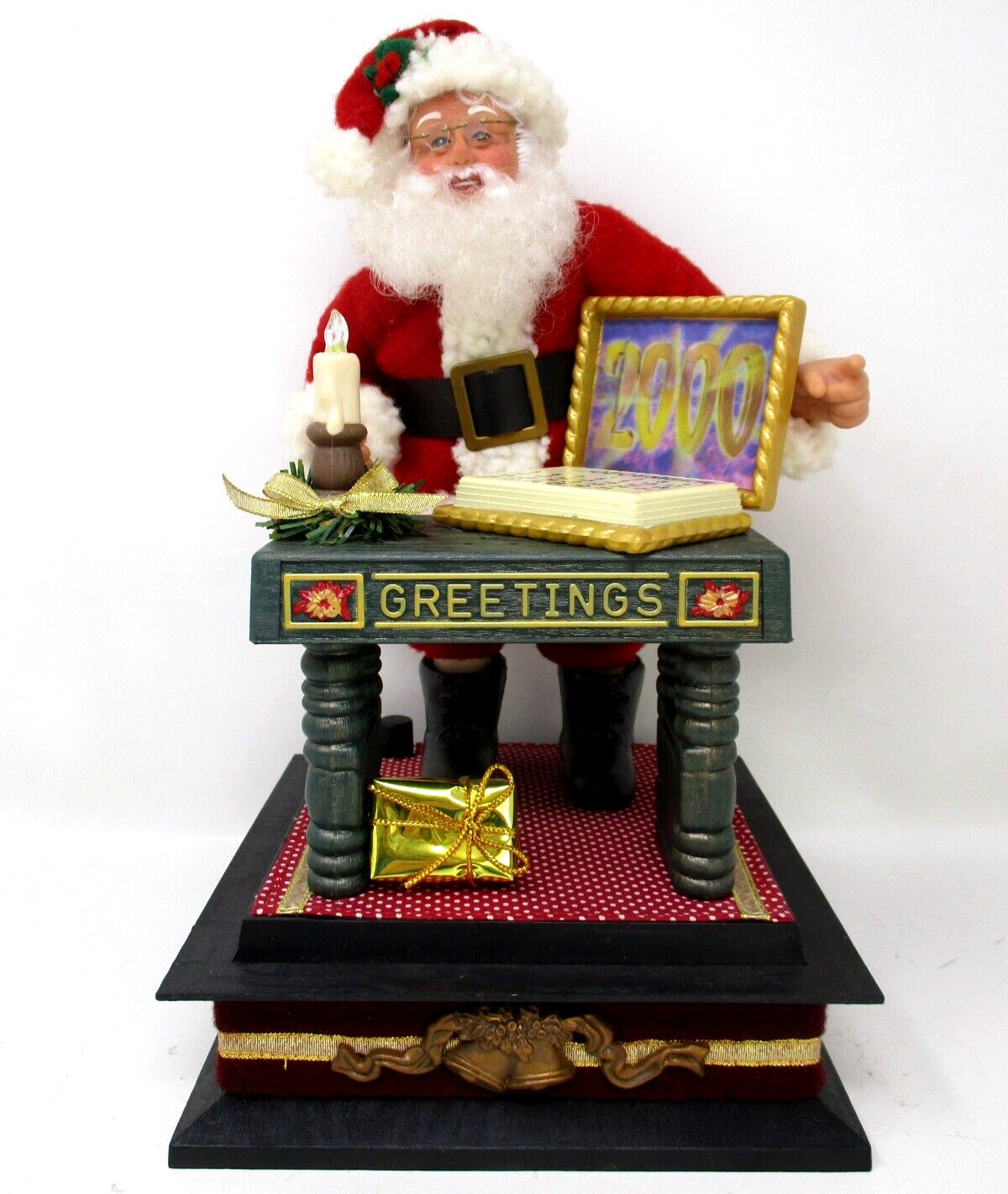 Vintage Christmas Santa Claus Musical Figure Display 1998 Holiday Creations