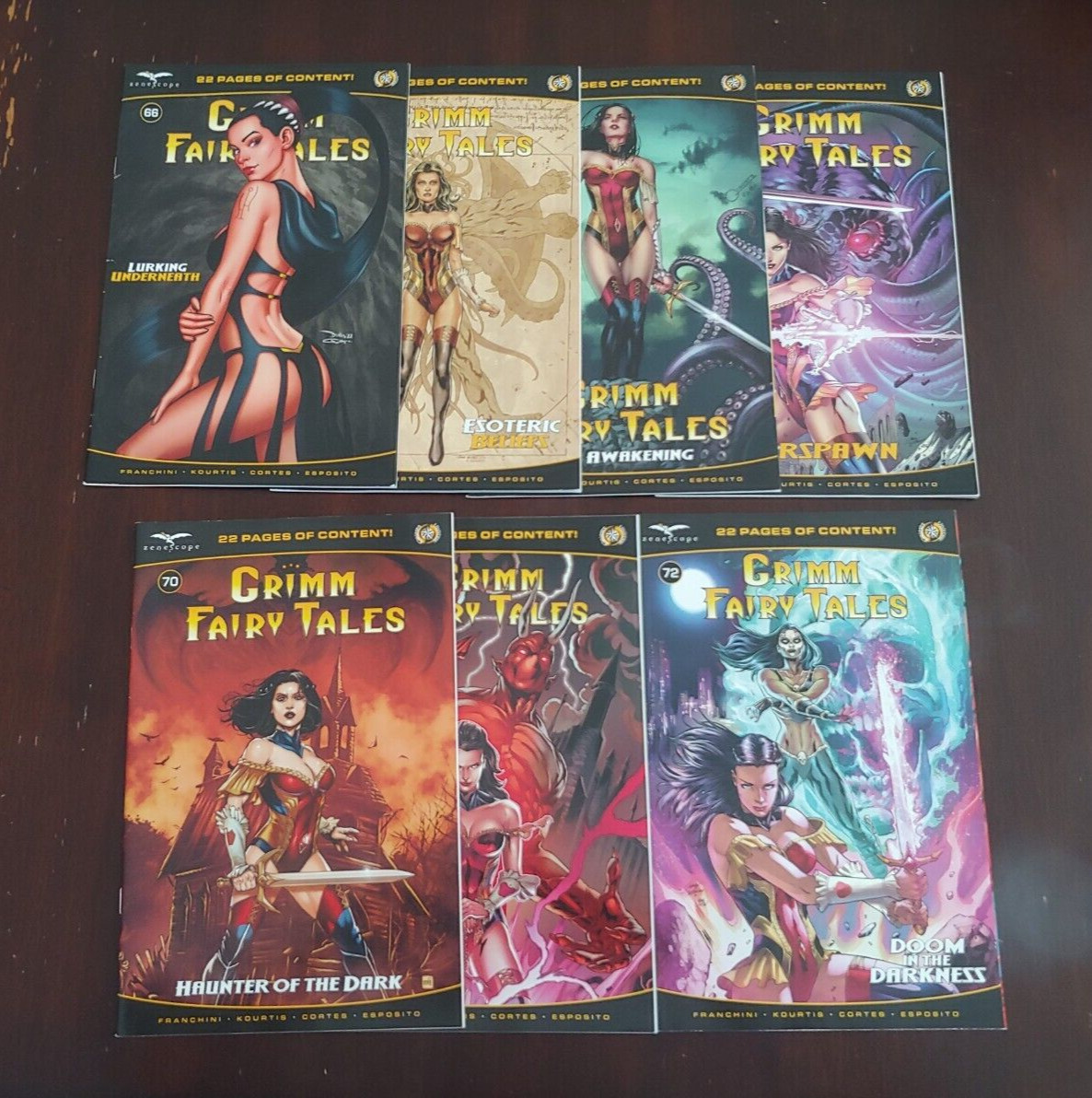 Grimm Fairy Tales Comic Lot  (2nd Series ) 66 - 72 7 Issues Total
