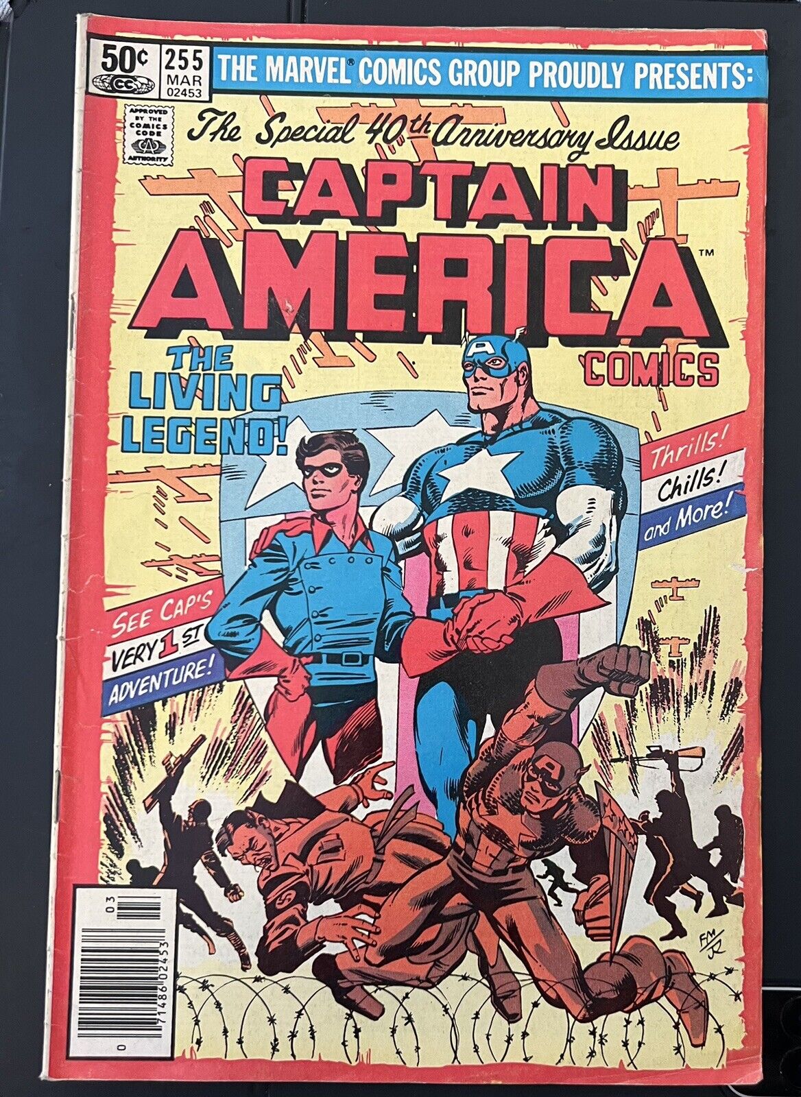 Captain America #255 40th Anniversary Issue Byrne Bucky Living Legend Origin