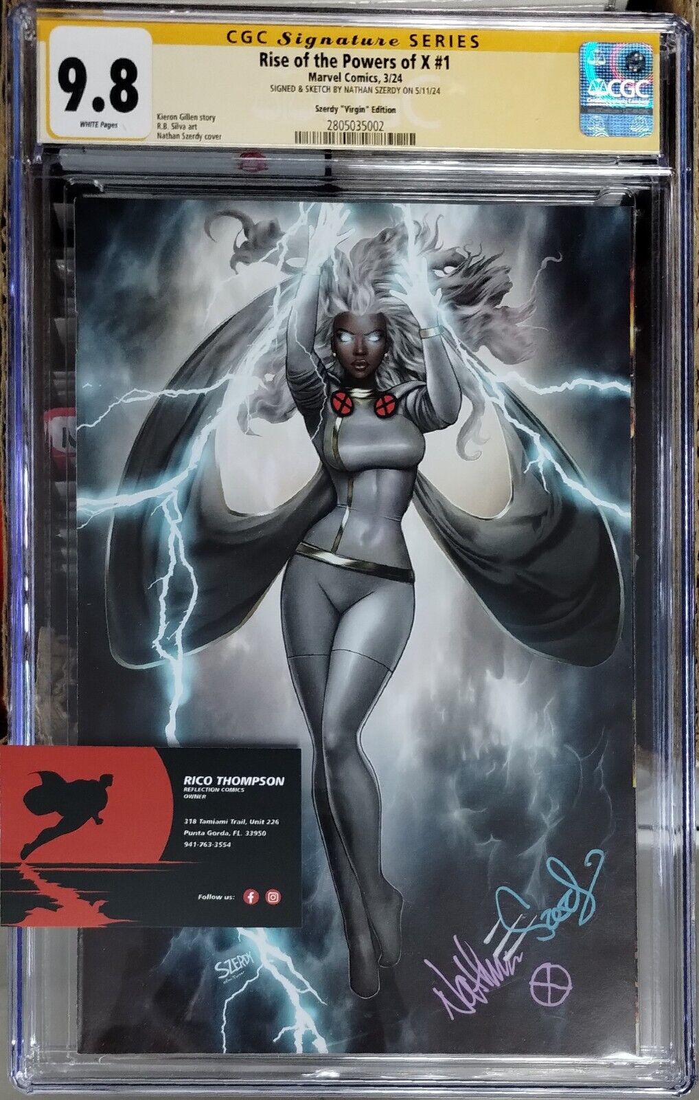 🔥 FLASH SALE 🔥RISE OF THE POWERS OF X #1 CGC SS 9.8 ✍️ SZERDY SIGNED+SKETCHED