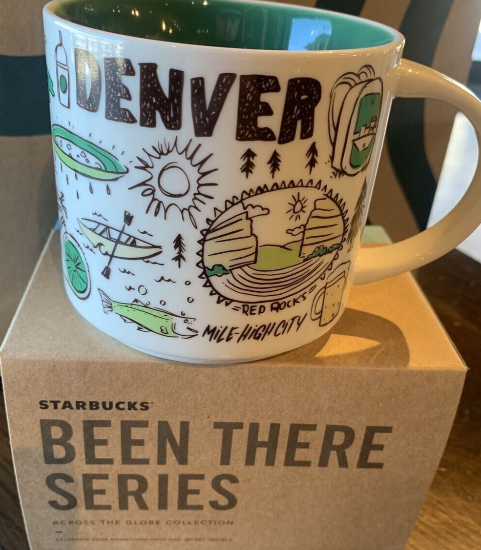 2022 Starbucks Denver Coffee Mug Been There Points Of Interest Across Globe Xmas