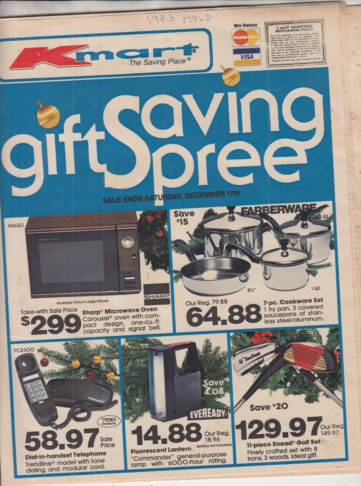 Vintage 1983 Kmart Department Store Sales Flyer Ad Print 32 Pages , TV & More