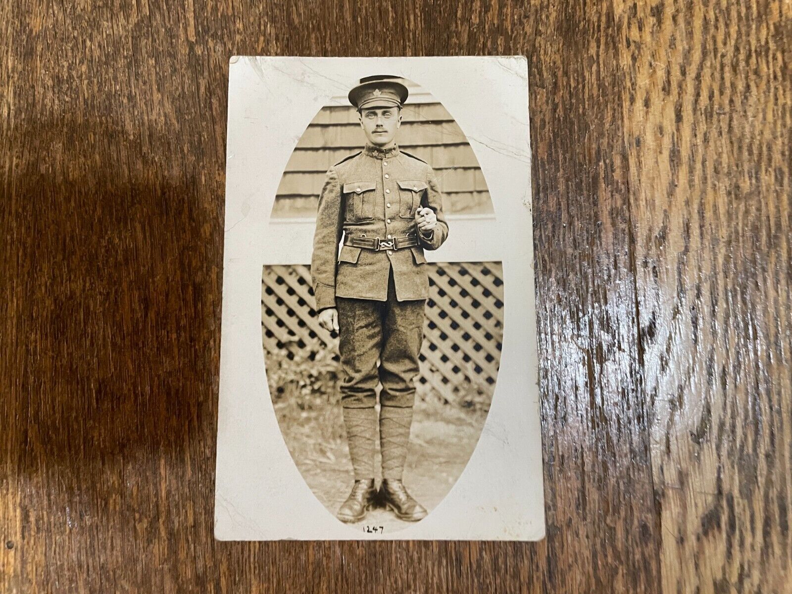 Military Canada RPPC 1900's Real Photo Postcard Vintage