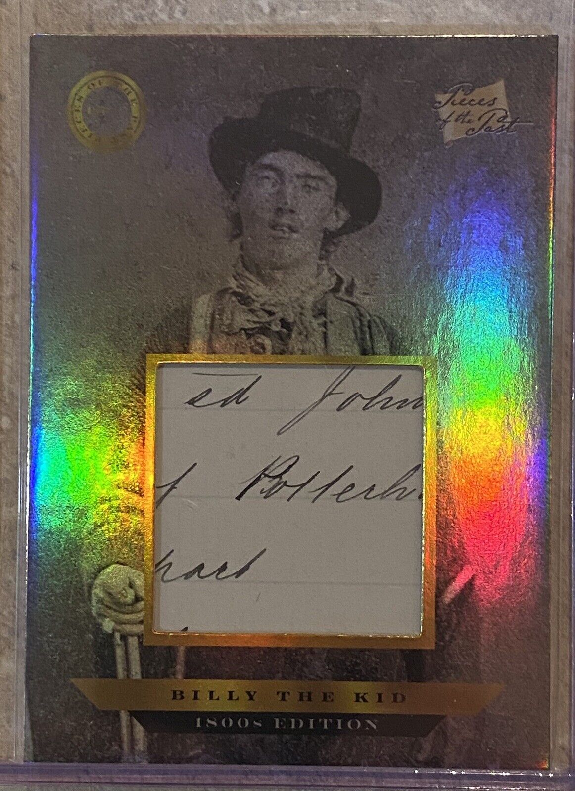 2024 PIECES OF THE PAST 1800’S BILLY THE KID HAND WRITING RELIC  
