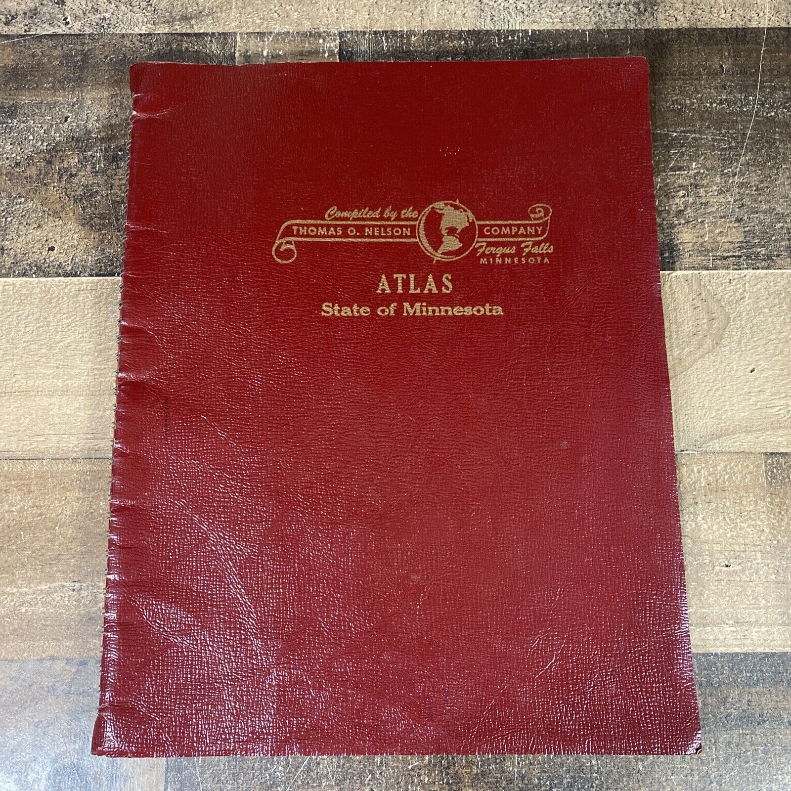 Vintage Atlas State Of Minnesota 1956 Thomas O. Nelson Co. Fergus Falls, Minn