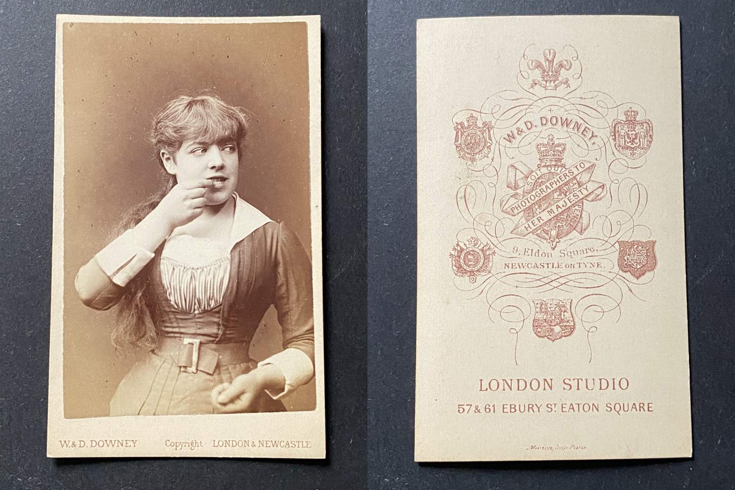 Downey, London, Jeanne Samary, Renoir Actress & Model, circa 1875 Vintage c