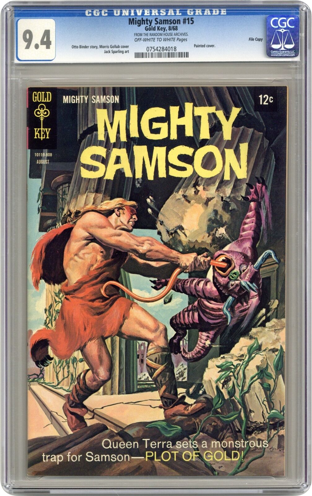 Mighty Samson #15-12C CGC 9.4 1968 0754284018