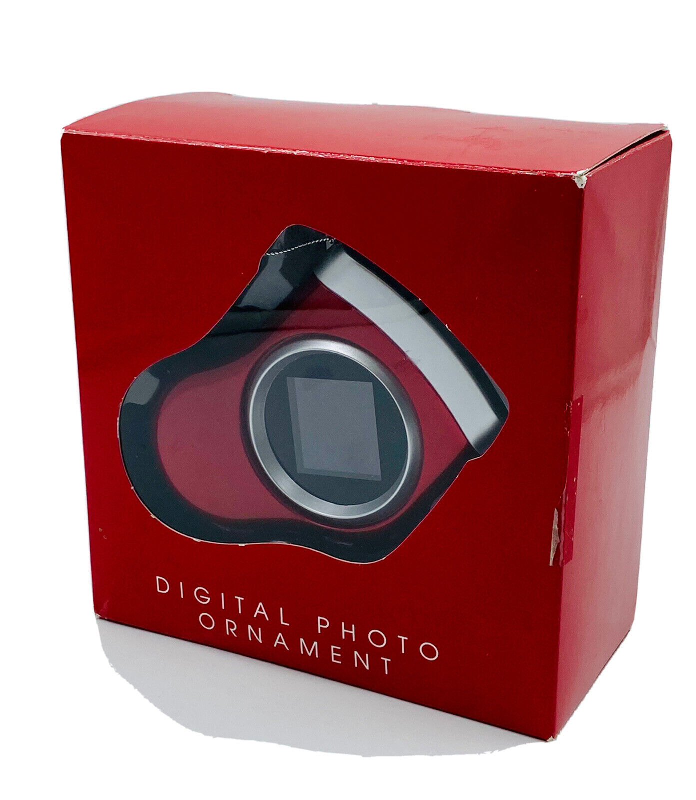 Digital Photo Display Ornament Red  Stocking Complete 4”