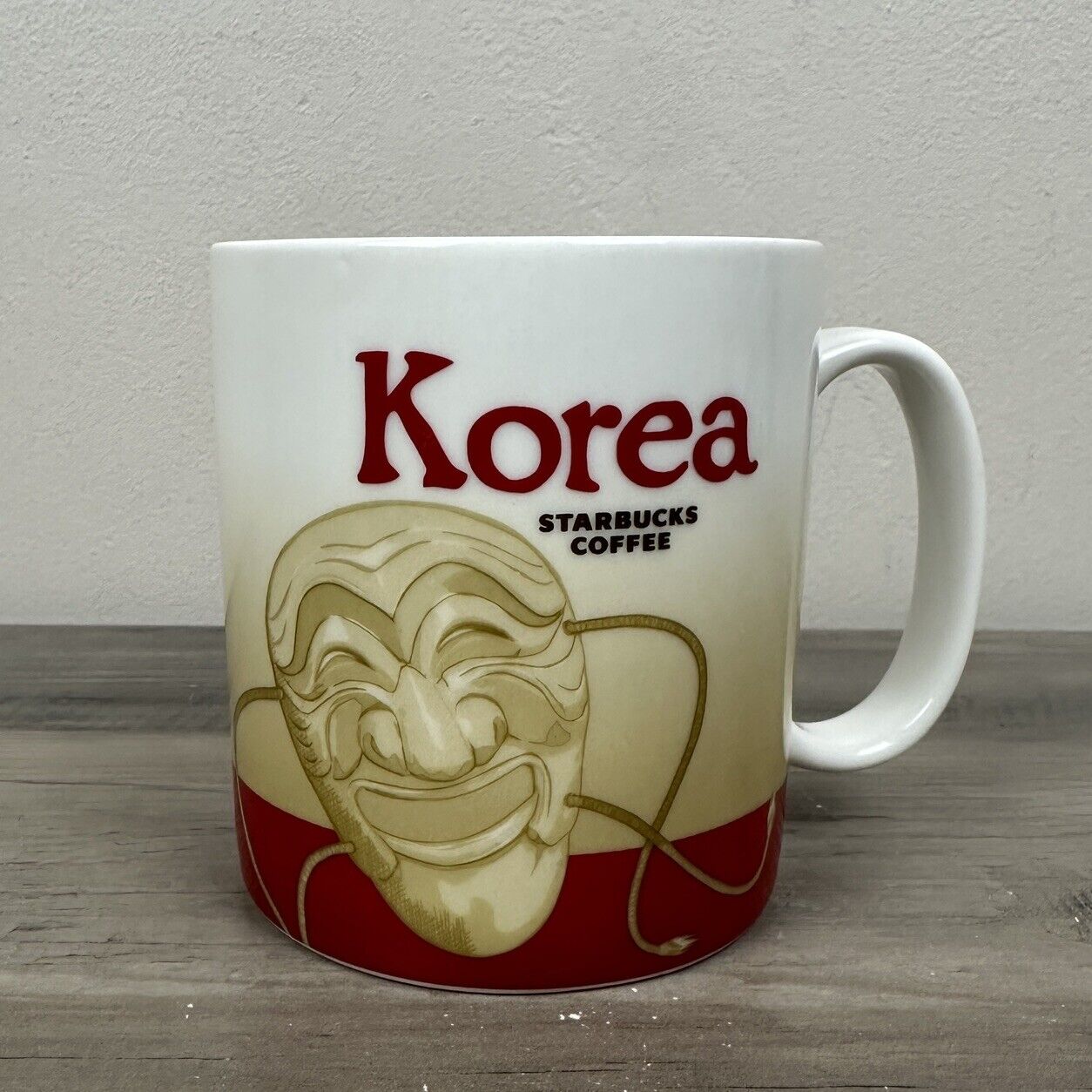 Starbucks Mug 2010 Collector Series Korea Global City Icon Series Red 16 Oz