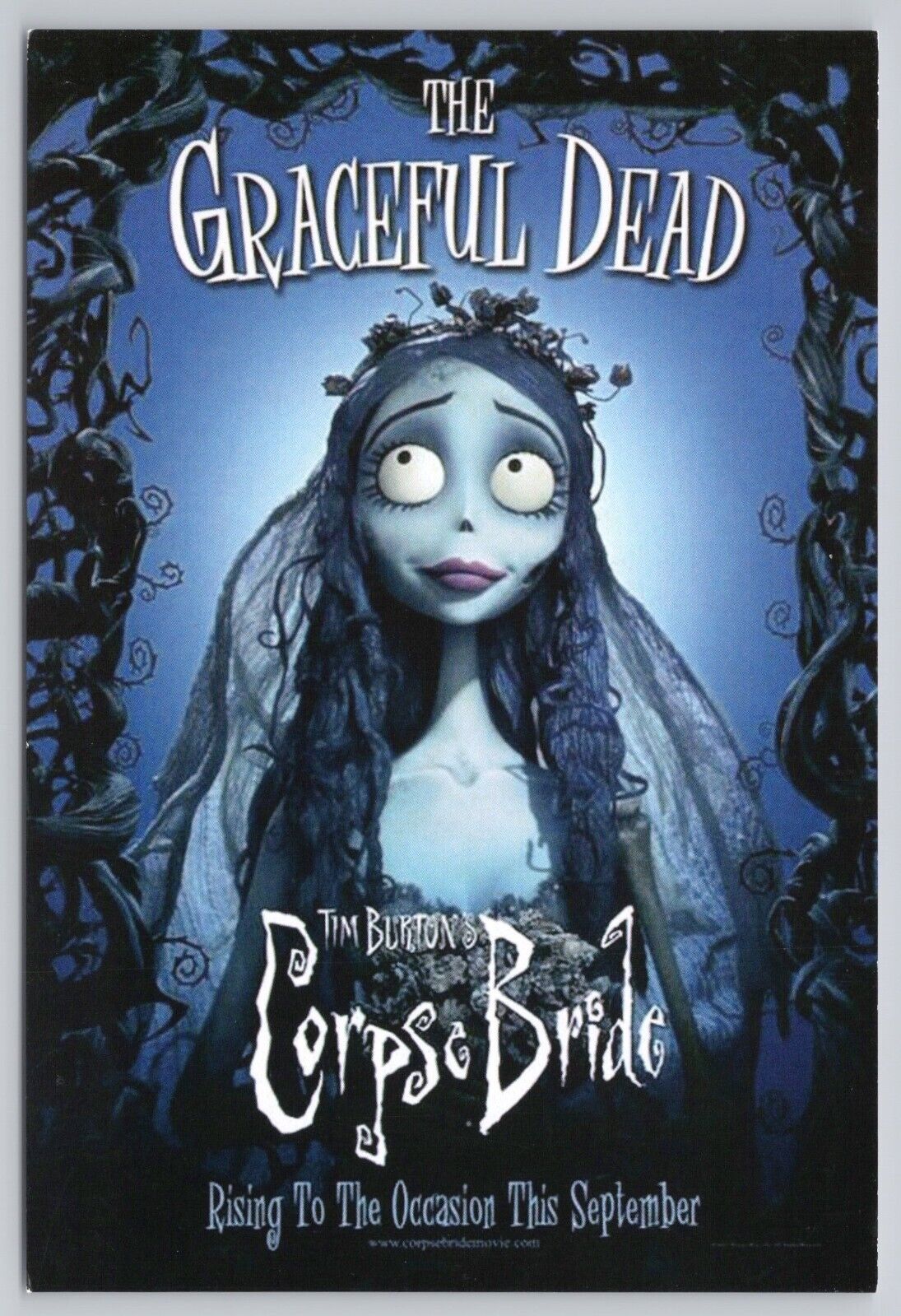 The Graceful Dead, Tim Burton's Corpse Bride Movie Advertising, Vintage Postcard