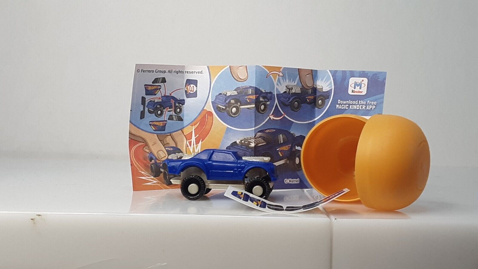 Kinder Surprise Egg Toys: Blue Hot Wheels Car/Truck