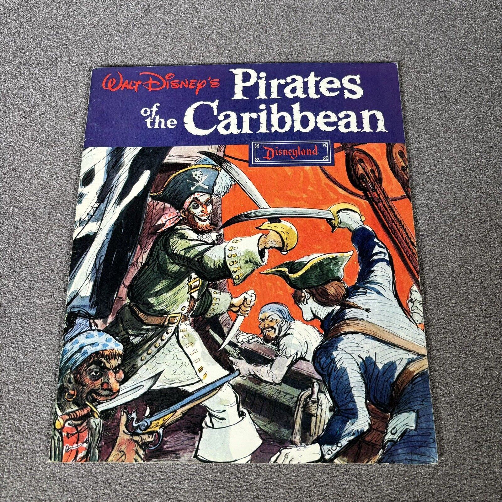 1968 Vintage Walt Disney Pirates of the Caribbean Ride Souvenir Book Disneyland