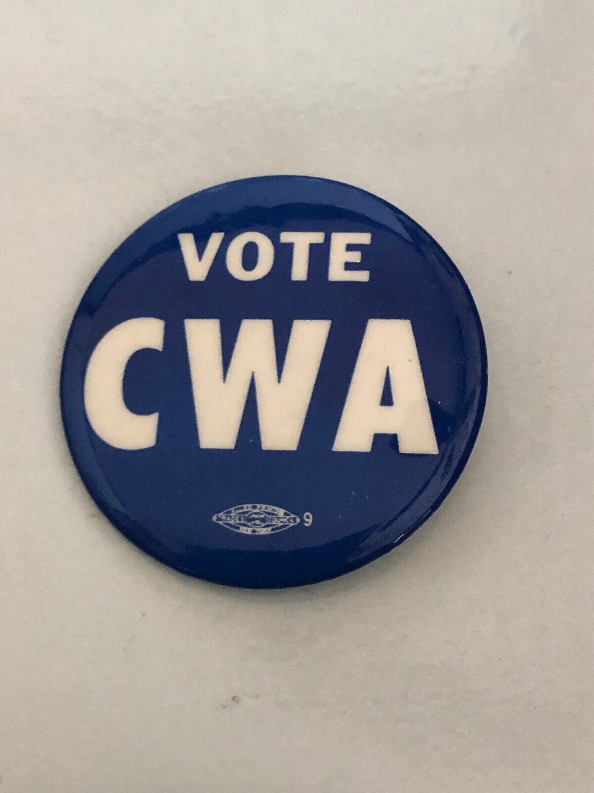 vintage Vote  CWA campaign pin pinback button political presidential election 2