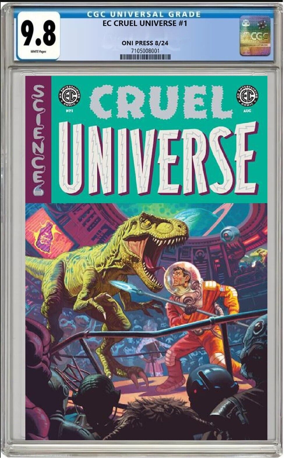 EC CRUEL UNIVERSE #1 ONI PRESS CVR C GREG SMALLWOOD FOIL 2024 CGC 9.8 NM/MT