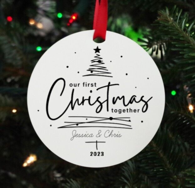 Our First Christmas Together Personalized Ornament, Christmas Ornament Gift
