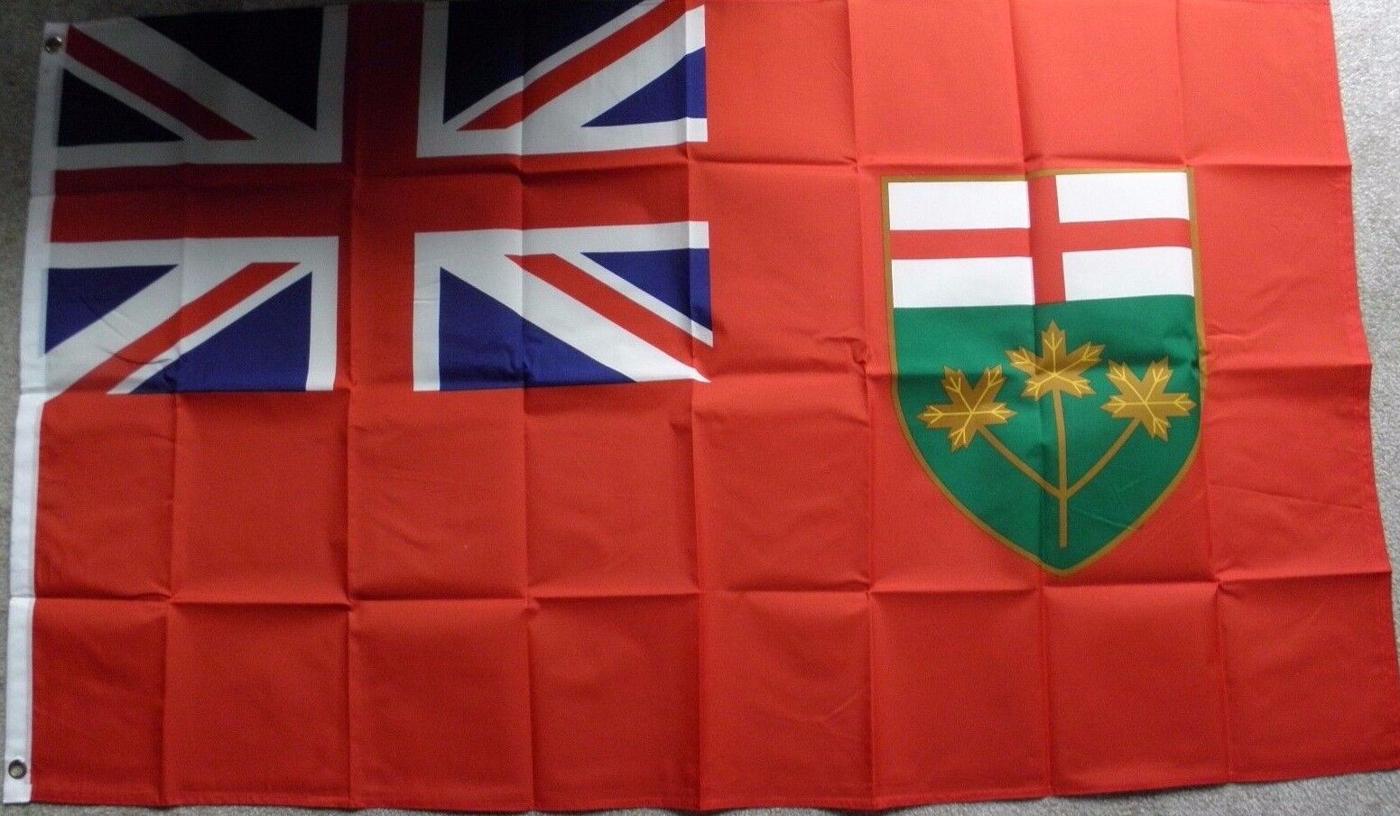 CANADA ONTARIO POLYESTER INTERNATIONAL COUNTRY FLAG 3 X 5 FEET
