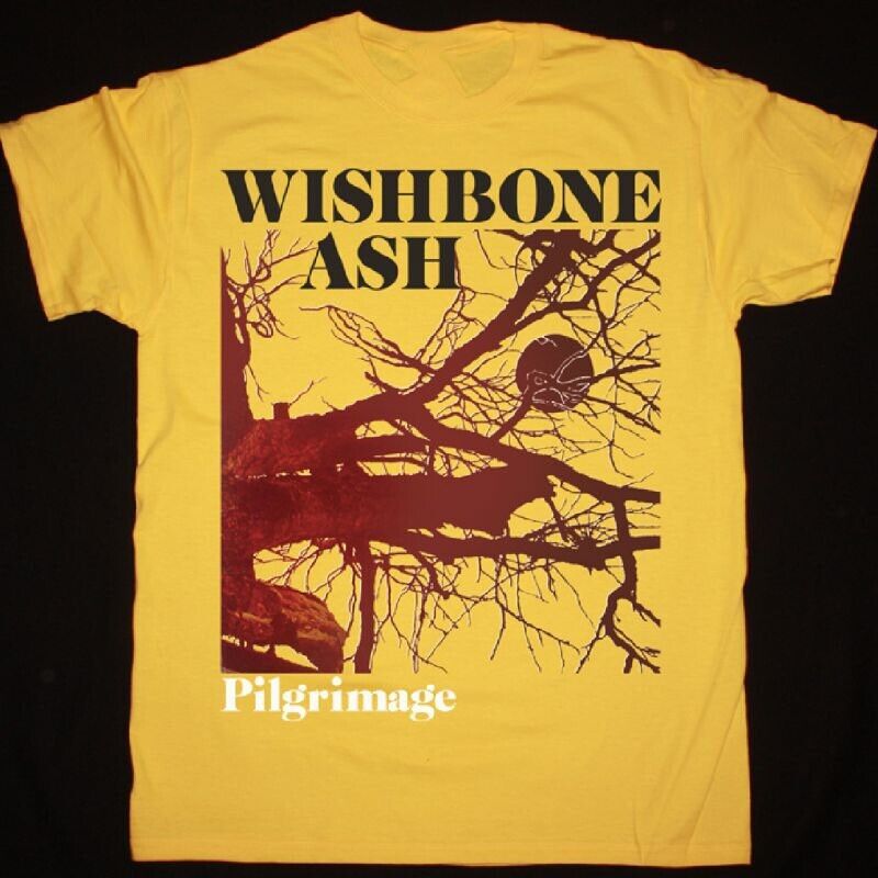 Vtg Wishbone Ash Band PILGRIMAGE Cotton Yellow S-5XL Unisex Shirt