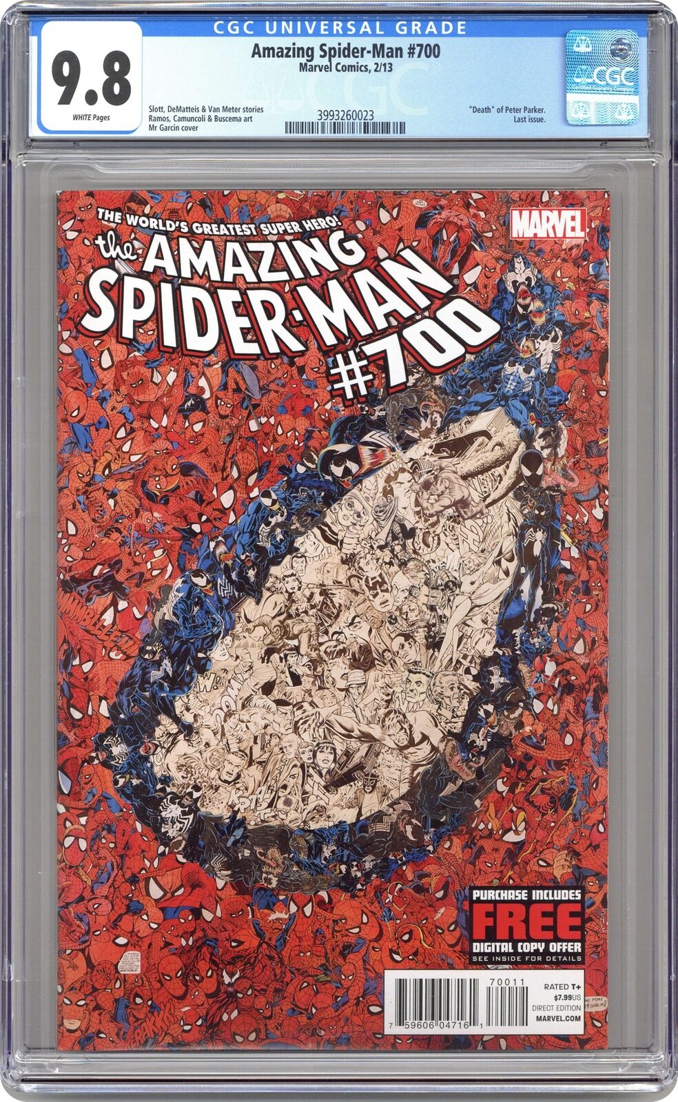 Amazing Spider-Man #700A Garcin CGC 9.8 2013 3993260023