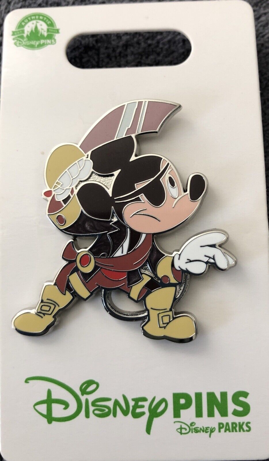 Disney Parks Pirates Of The Caribbean Jack Sparrow Mickey Mouse Pin
