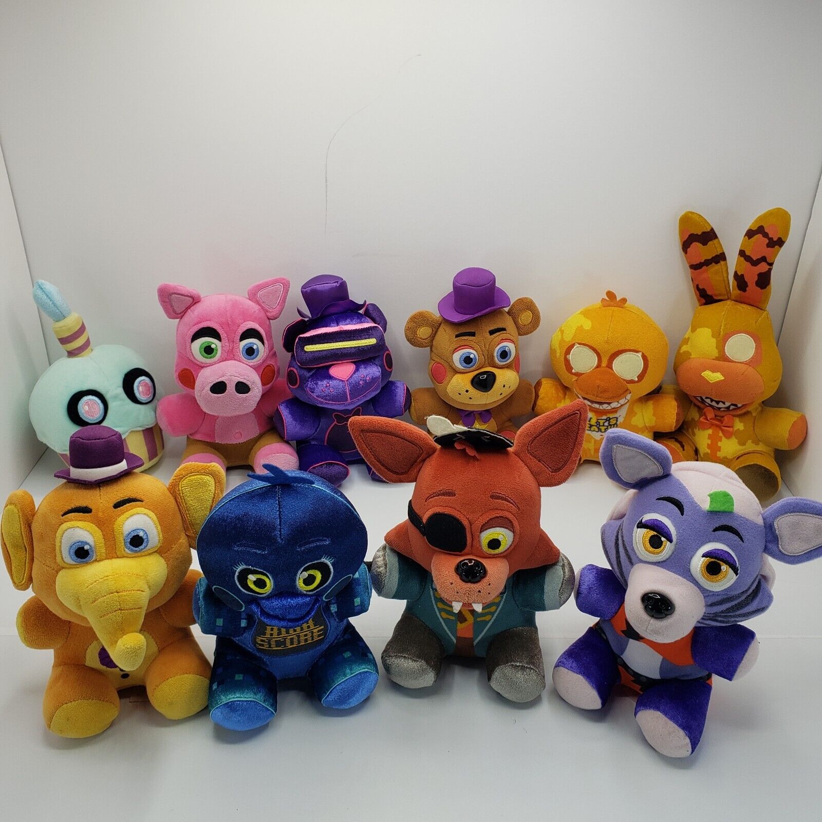 Lot Of 10 Funko Five Nights At Freddy's 8 in Plushies Pre Owned