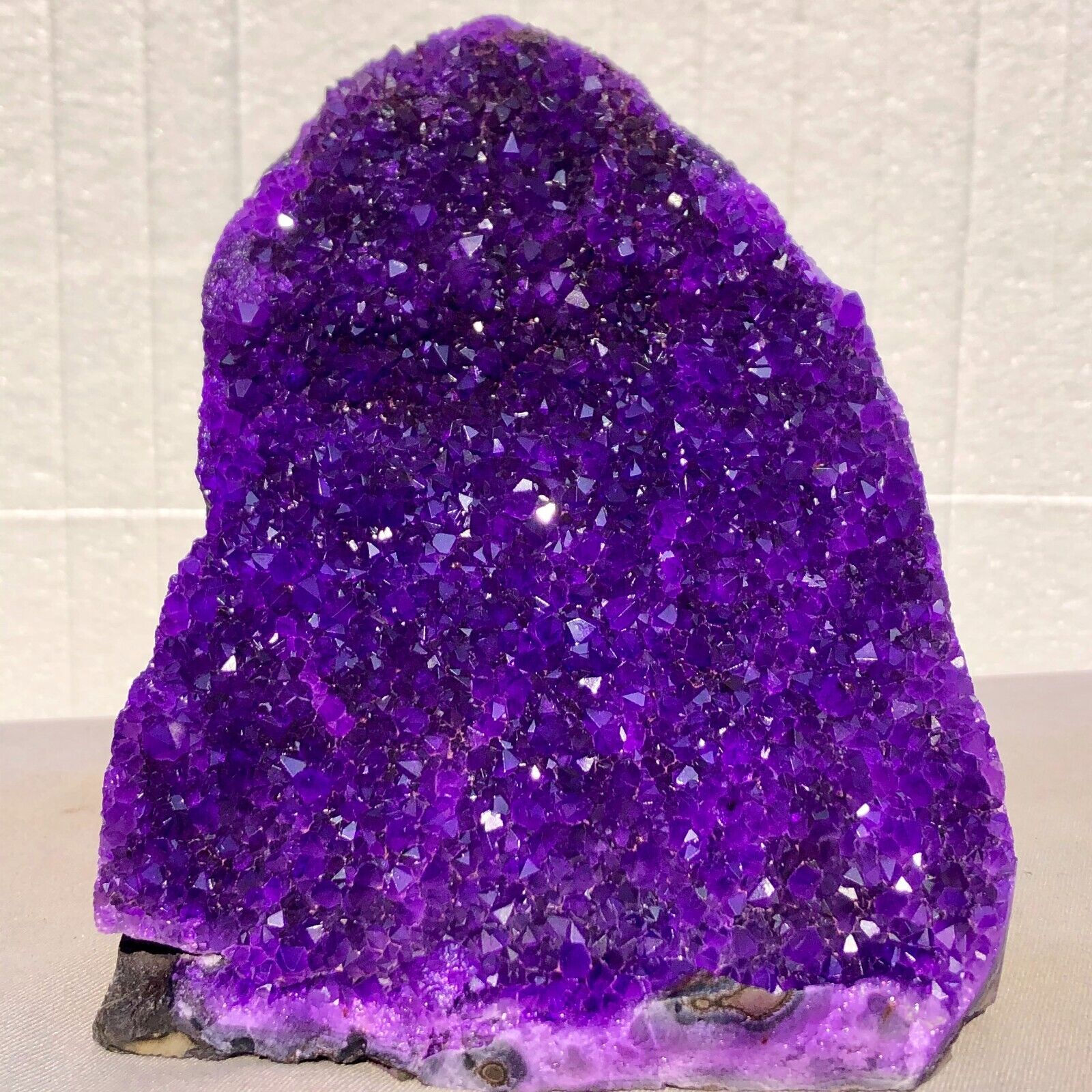 4.12lb Natural Amethyst geode quartz cluster crystal specimen energy Healing