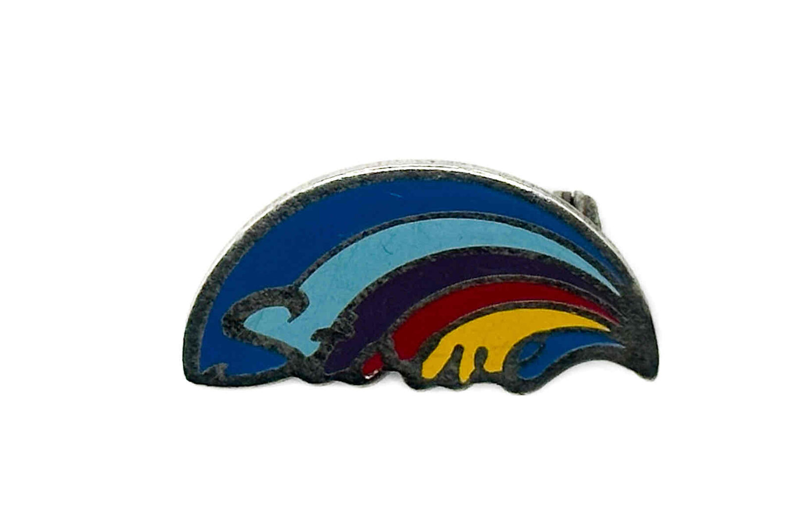 Stowe Vermont Multicolor Vintage Ski Collectible Brooch Lapel Pin