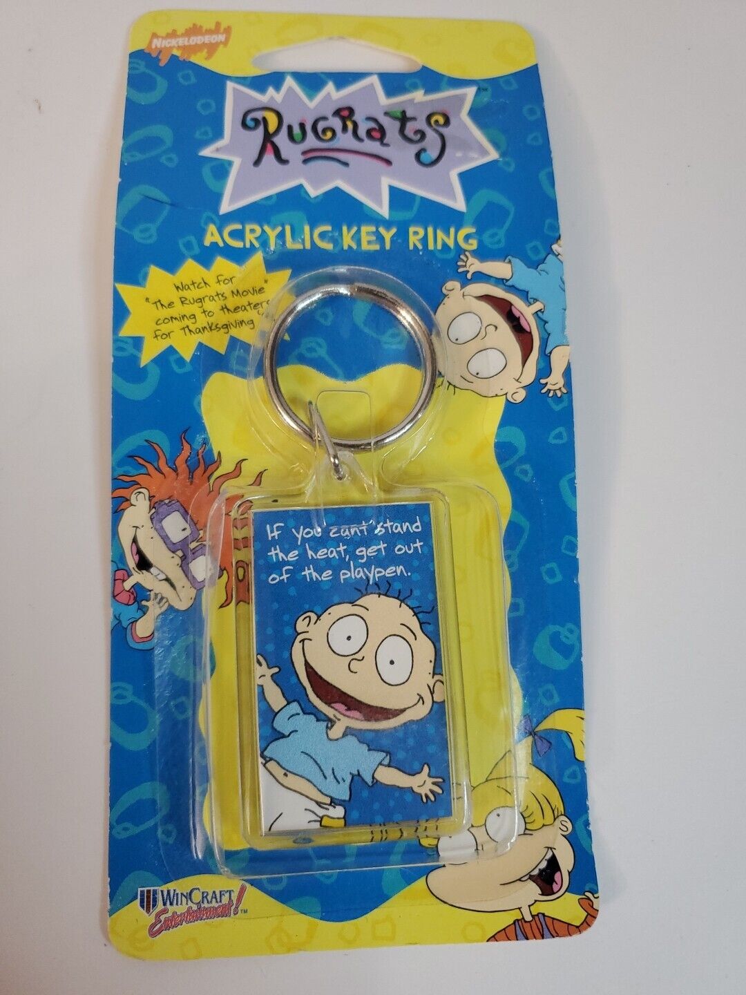 Vintage Rugrats Tommy Keychain Nickelodeon 90s \