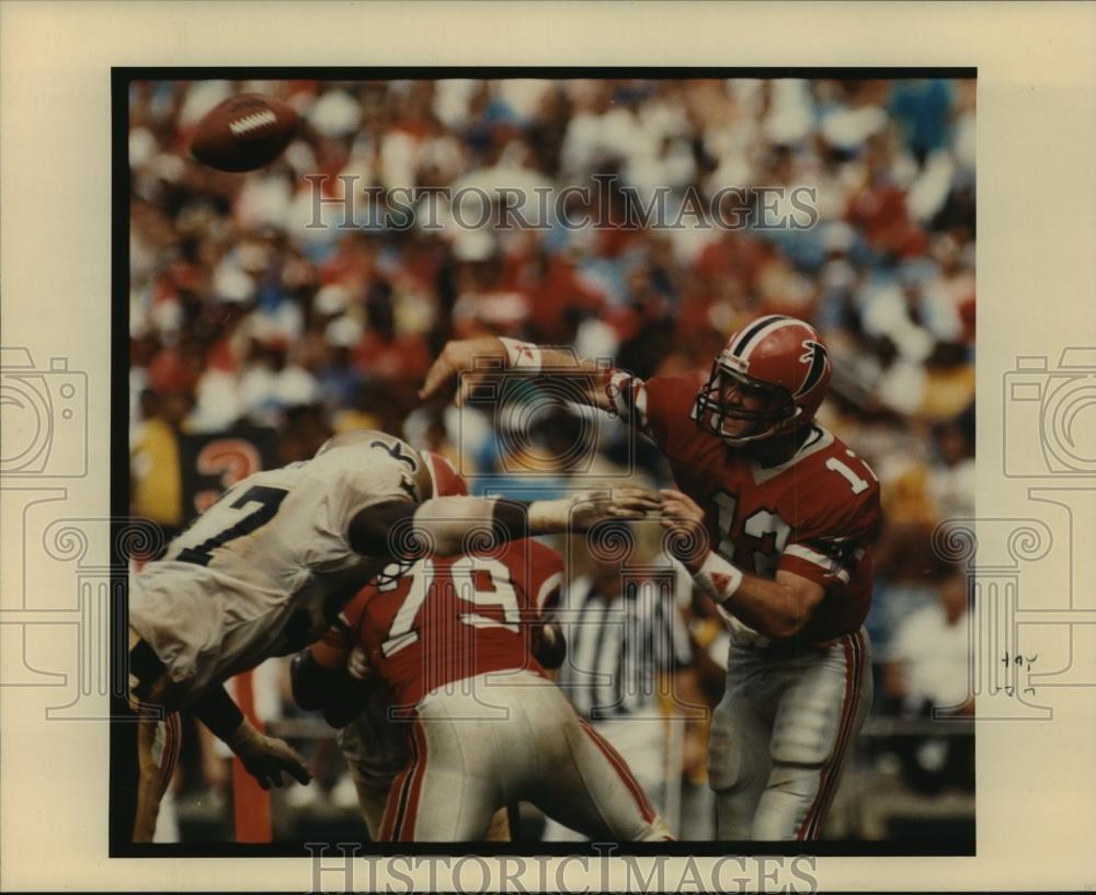1988 Press Photo New Orleans Saints- Saints vs Falcons. - nos00364