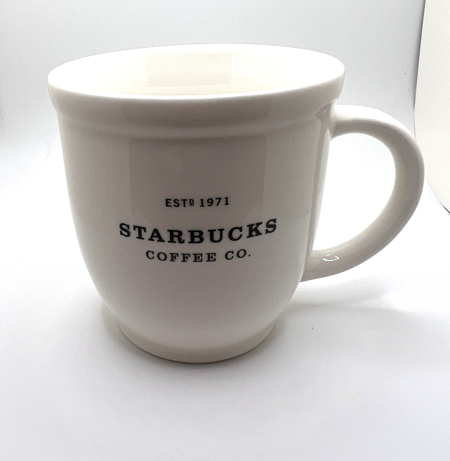 2007 Starbucks Coffee Co Estd. 1971 Barista White Ceramic Mug - EUC - 18 ounce