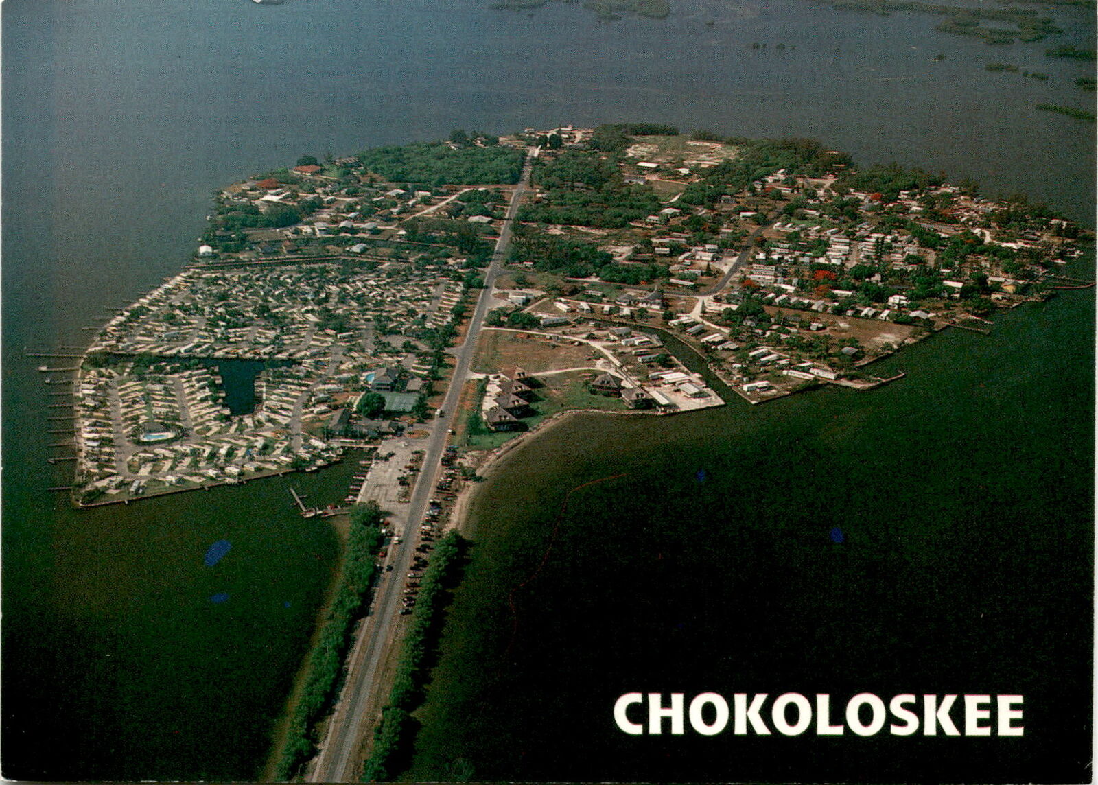 Chokoloskee, small community, Everglades City, Collier County, Postcard