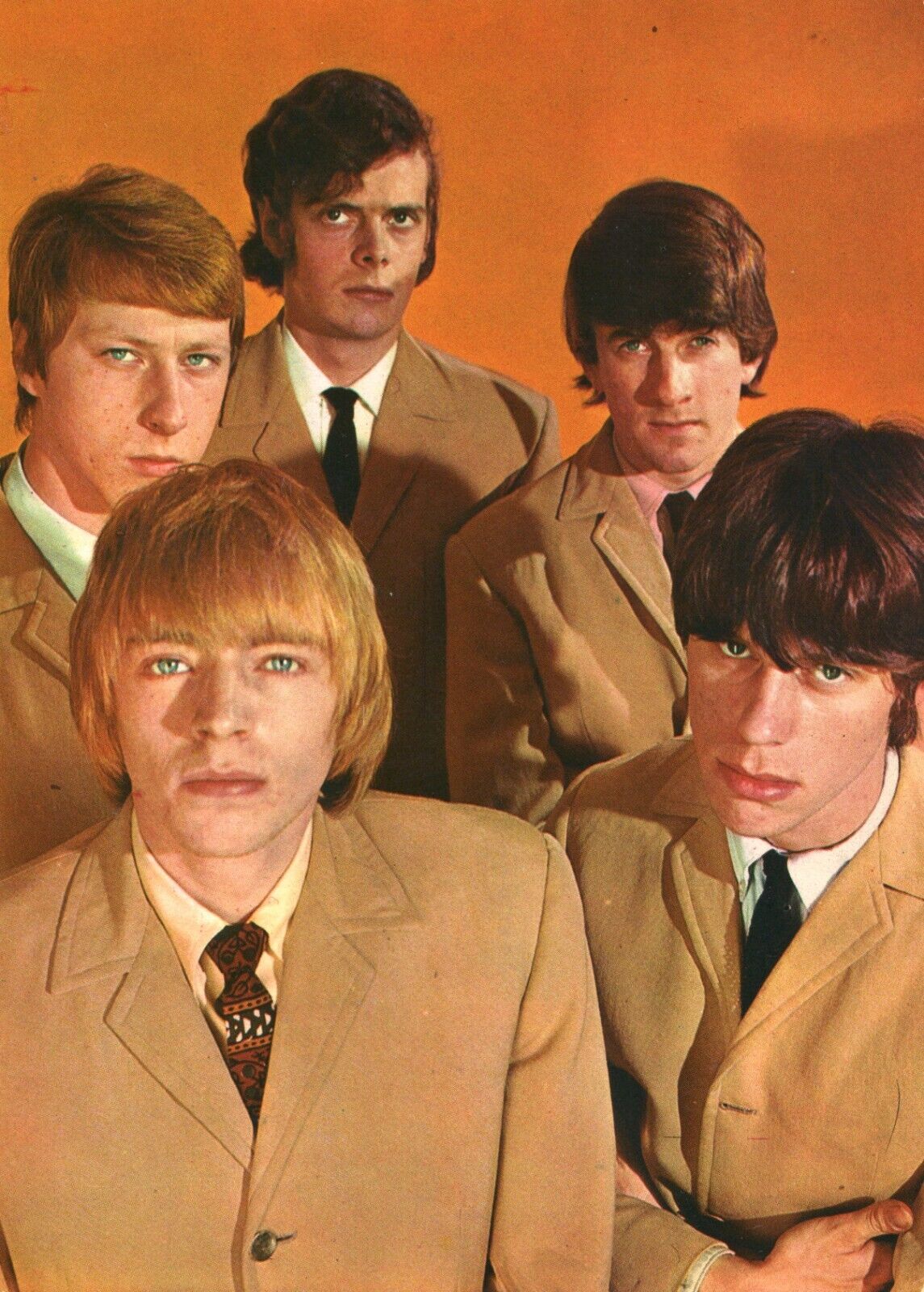 The Yardbirds Jeff Beck Keith Relf  Rock Group Vintage 60's European Postcard