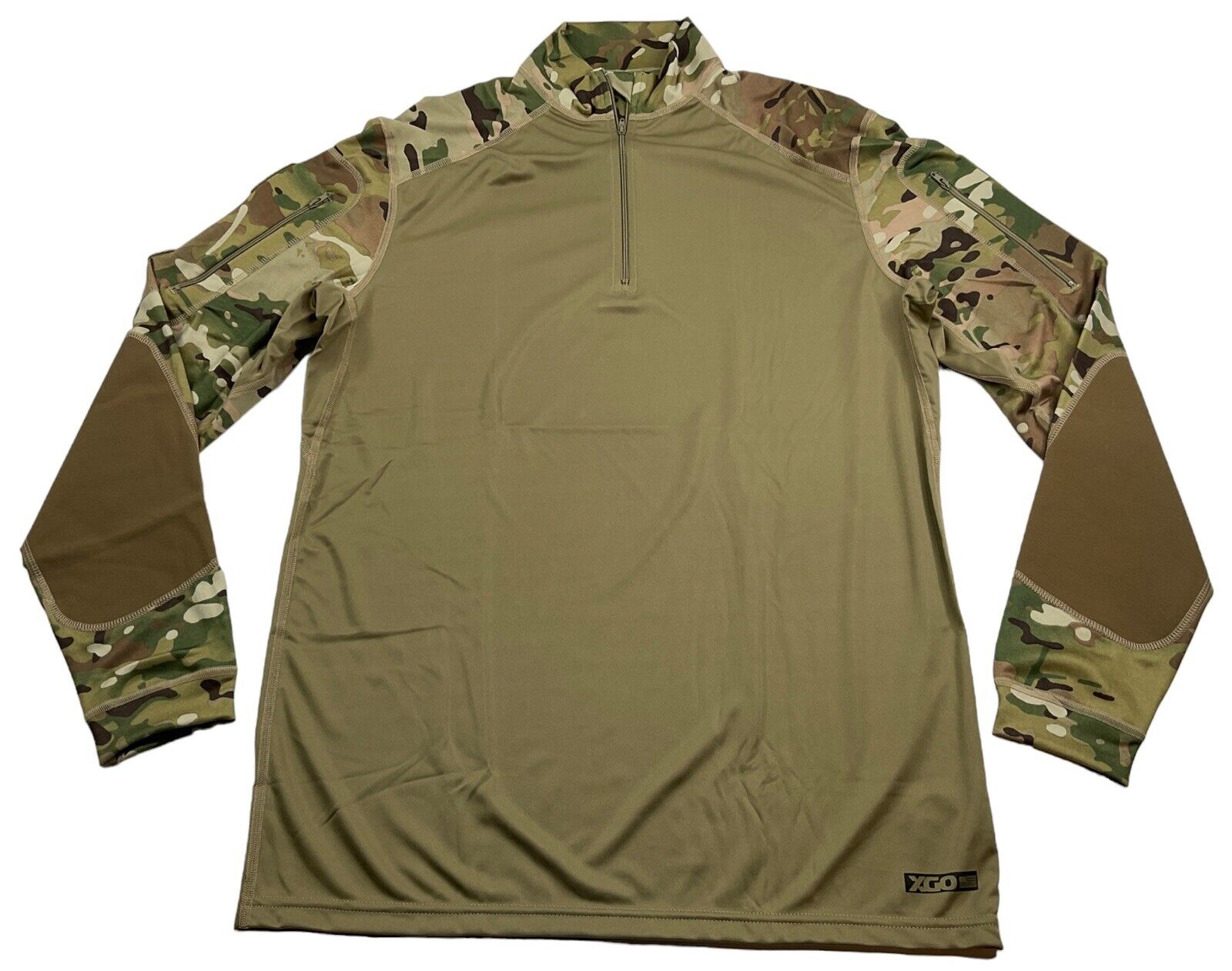 XGO DBL3 Large Multicam OCP 1/4 Zip L/S Combat Base Layer Hunting Paint Ball #2