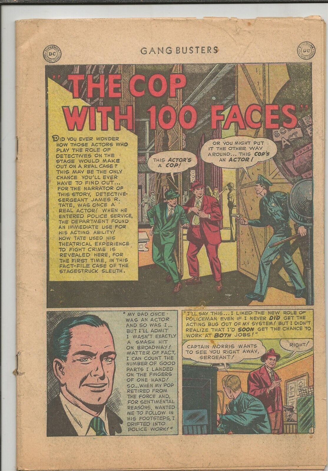 Gang Busters #25 ORIGINAL Vintage 1952 DC Comics (Coverless)
