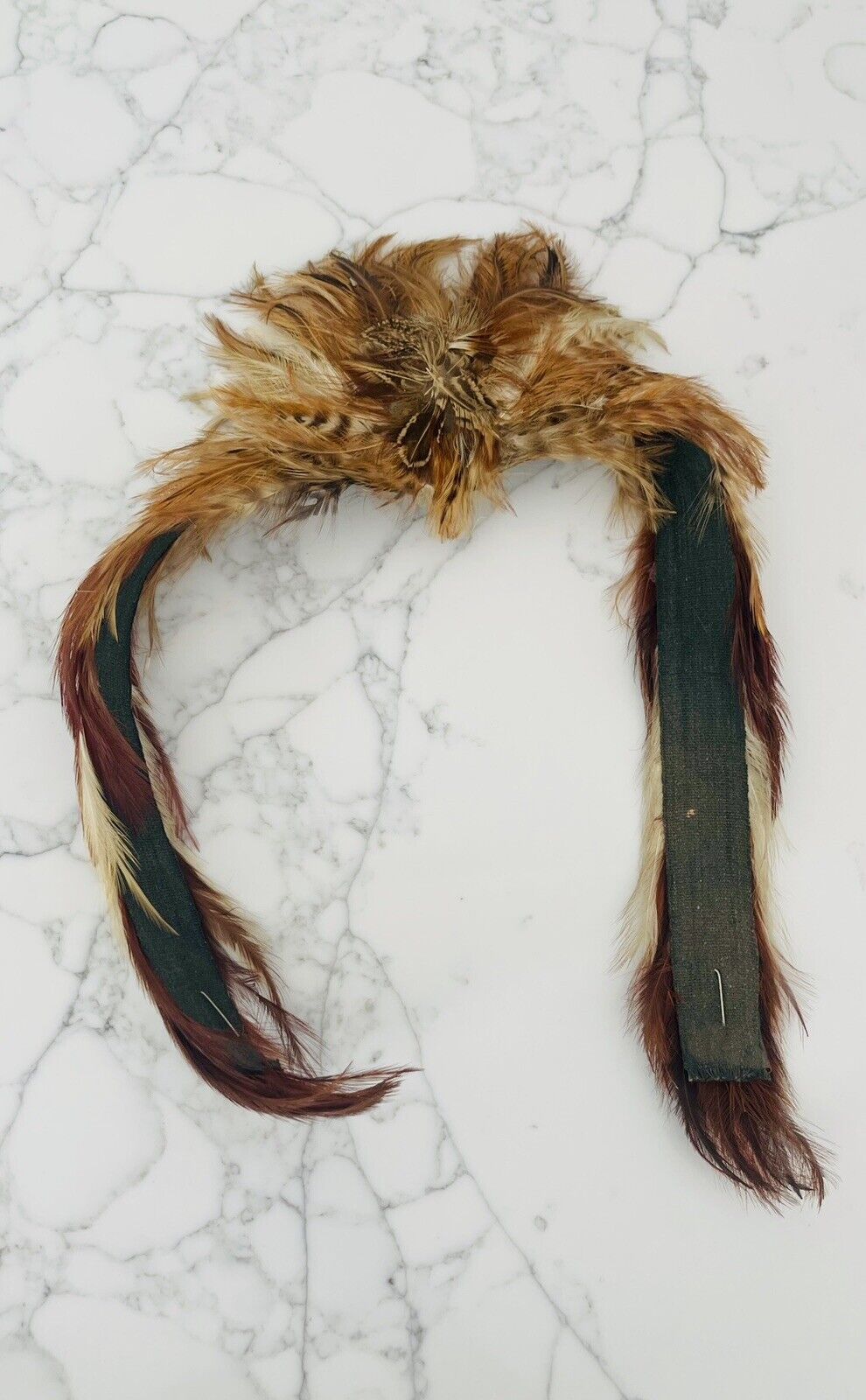 Vintage Native American Feather Headdress Indigenous Native American Bonnet